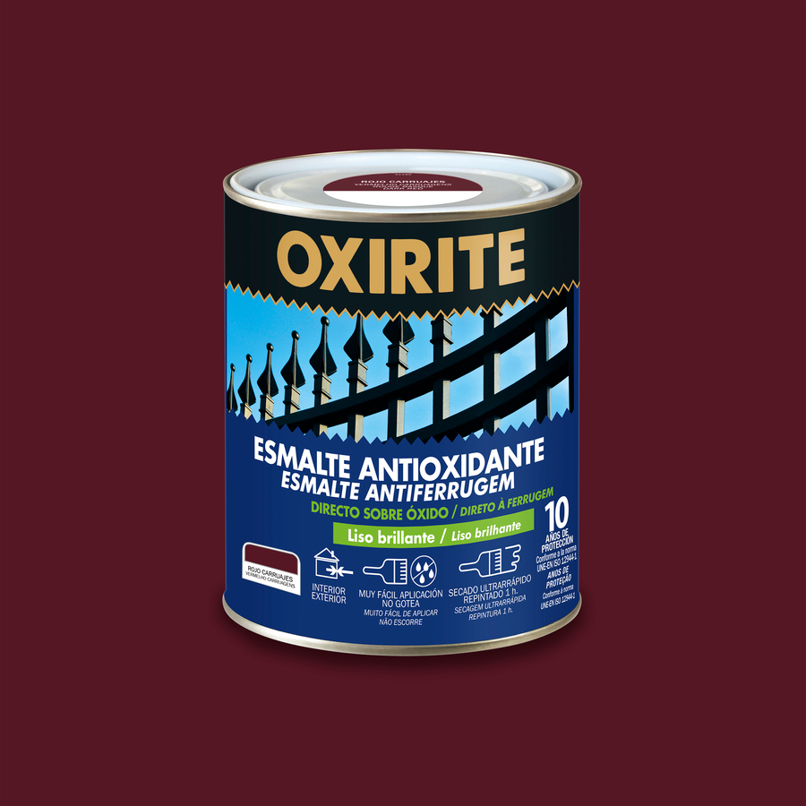 Oxirite 10 años Liso Brillante Rojo Carruajes 750 mL