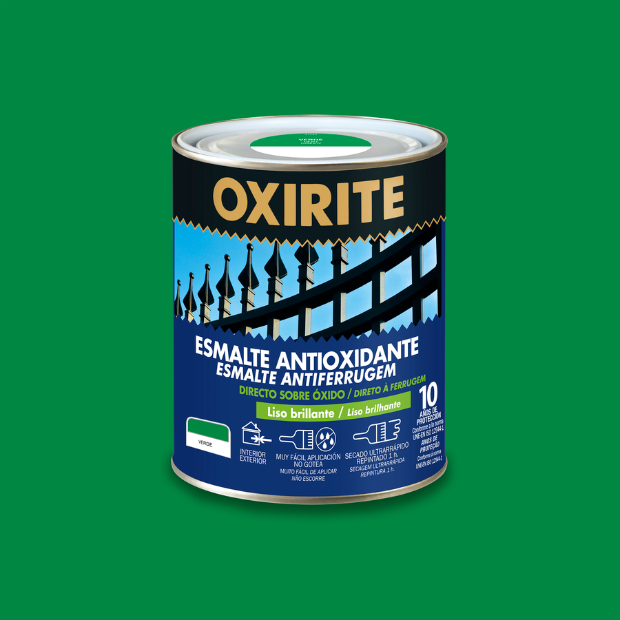 Oxirite 10 años Liso Brillante Verde 4 L