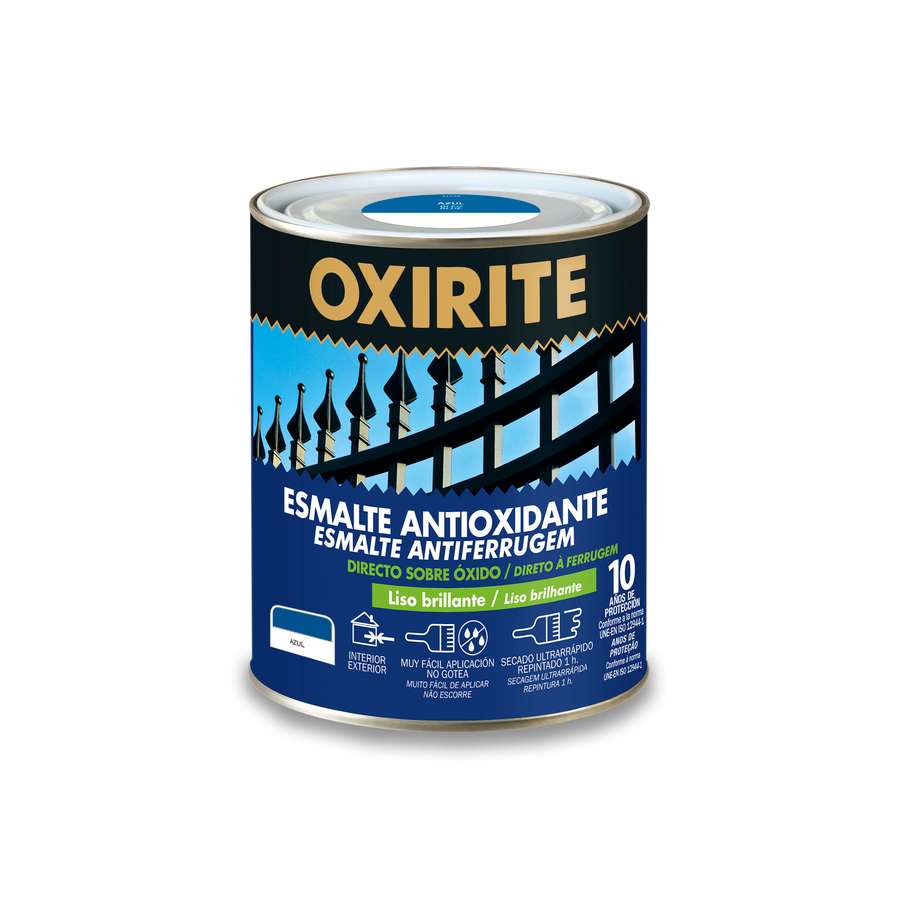 Oxirite 10 años Liso Brillante Azul 4 L