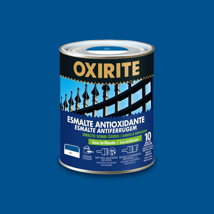 Oxirite 10 años Liso Brillante Azul 4 L