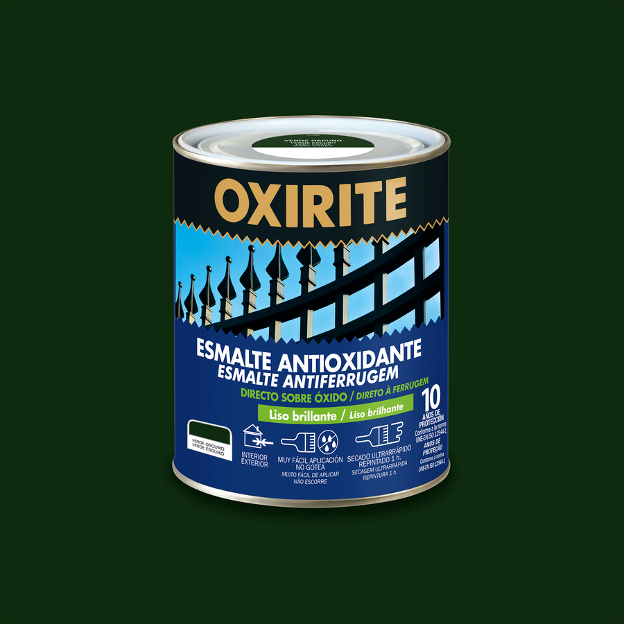 Oxirite 10 años Liso Brillante Verde Oscuro 250 mL