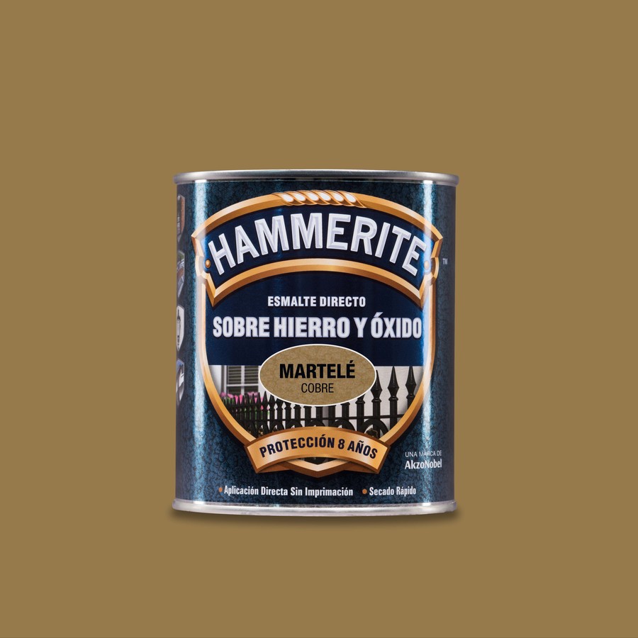 Hammerite acabado Martelé Gris Plata 2,5L