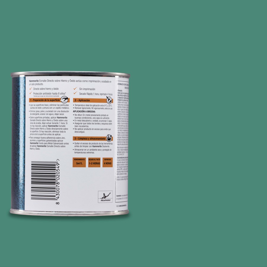 Hammerite acabado Martelé Rojo 2,5L