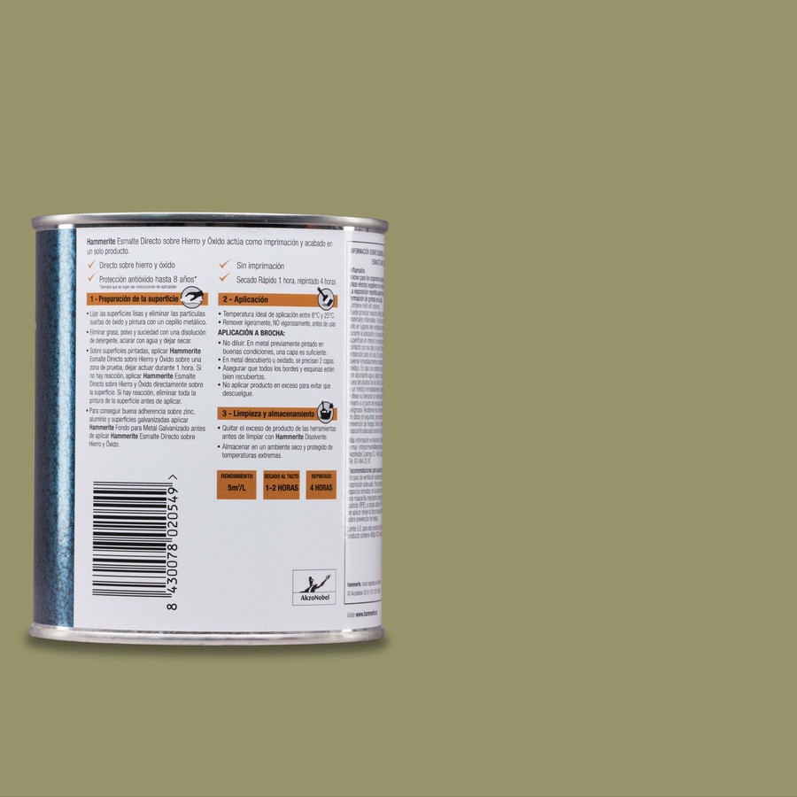 Hammerite acabado Martelé Blanco 2,5L