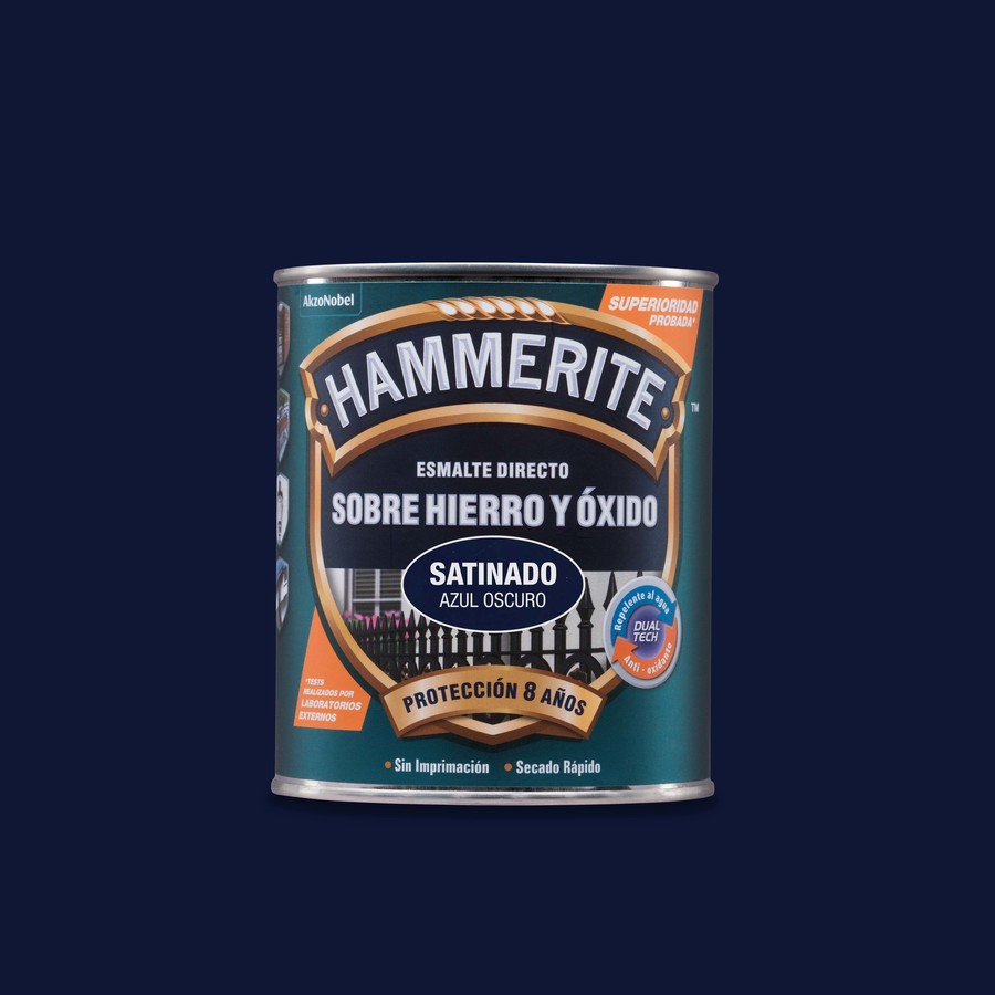 Hammerite acabado Liso Satinado Azul Oscuro 2,5L