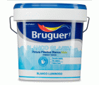 Pintura plástica de interior Blanco Mate Bruguer 15 L