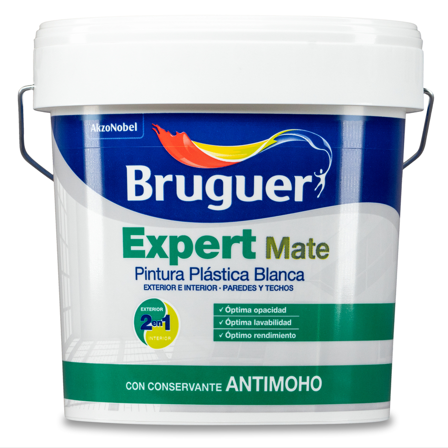 Pintura plástica de exterior - interior Expert Mate Bruguer 4 L