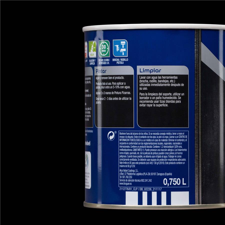 Pintura Pizarra Negro Bruguer 0,750L