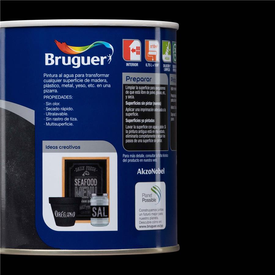 Pintura Pizarra Negro Bruguer 0,750L