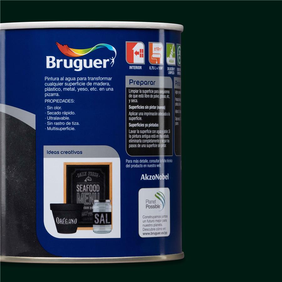 Pintura Pizarra Verde Bruguer 0,750L