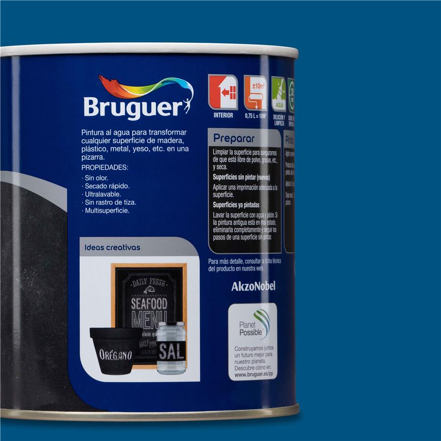Pintura Pizarra Azul Bruguer 0,750L