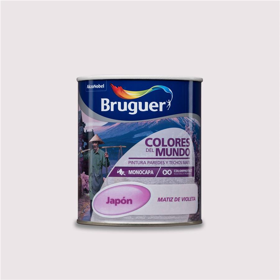 Pintura plástica de interior Japón Matiz Violeta Bruguer 0,750L