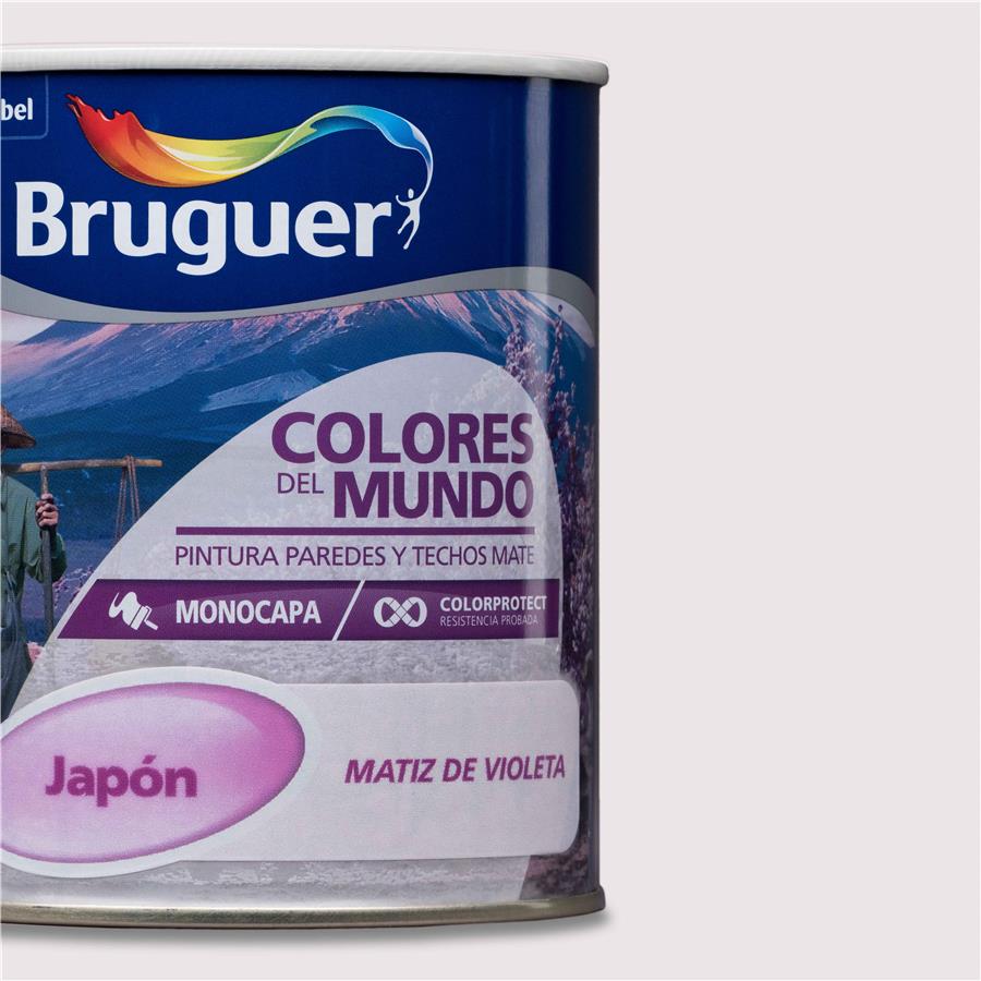 Pintura plástica de interior Japón Matiz Violeta Bruguer 0,750L