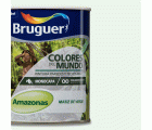 Pintura plástica de interior Amazonas Matiz de Verde Bruguer 0,750L