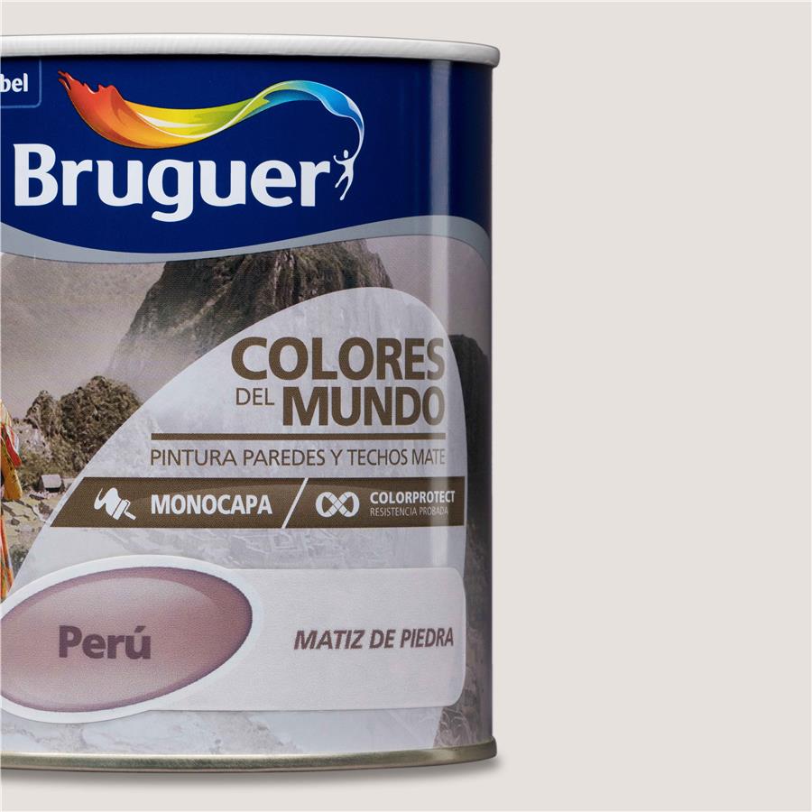 Pintura plástica de interior Perú Piedra Natural Bruguer 0,750L