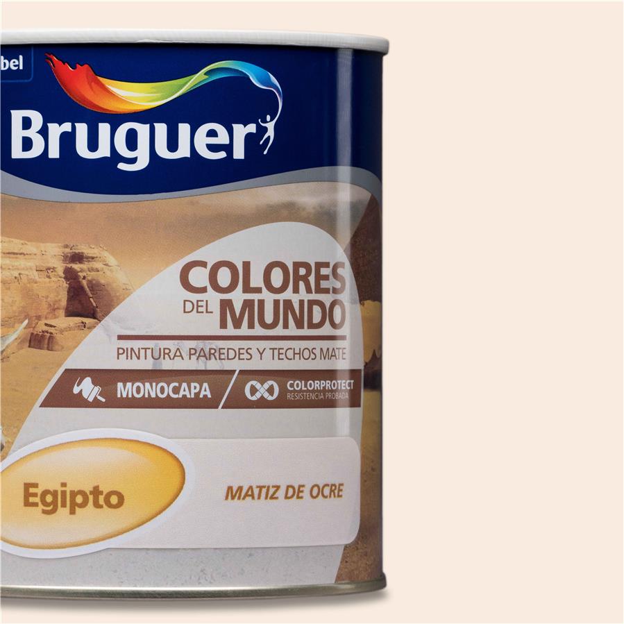 Pintura plástica de interior Egipto Matiz Ocre Bruguer 0,750L