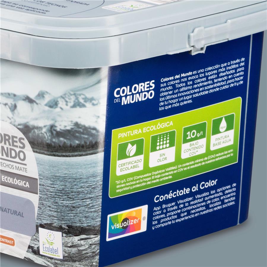 Pintura plástica de interior Escandinavia Gris Natural Bruguer 4L