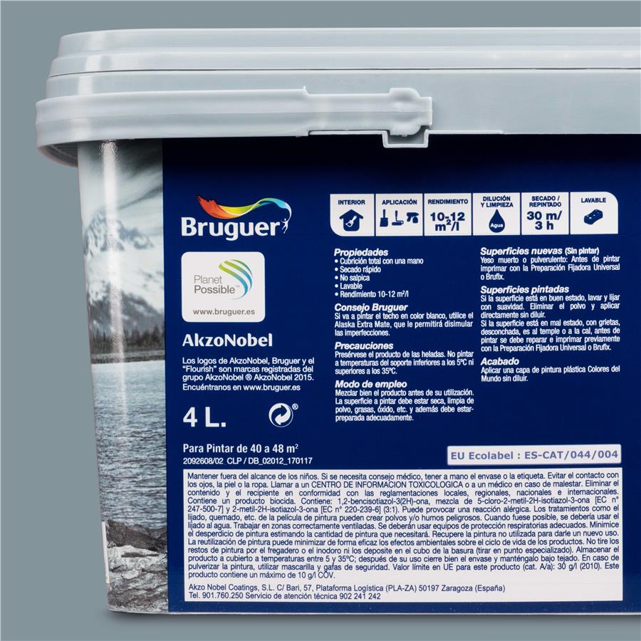 Pintura plástica de interior Escandinavia Gris Natural Bruguer 4L