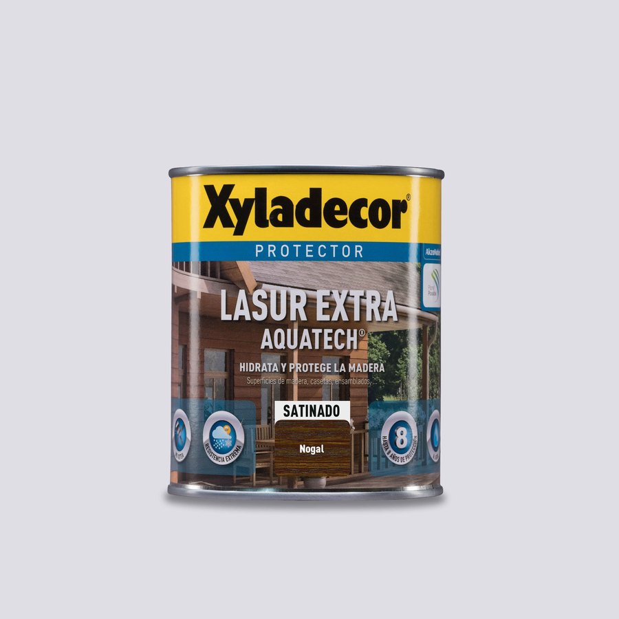 Lasur Extra Satiniado Aquatech Nogal 0,750L