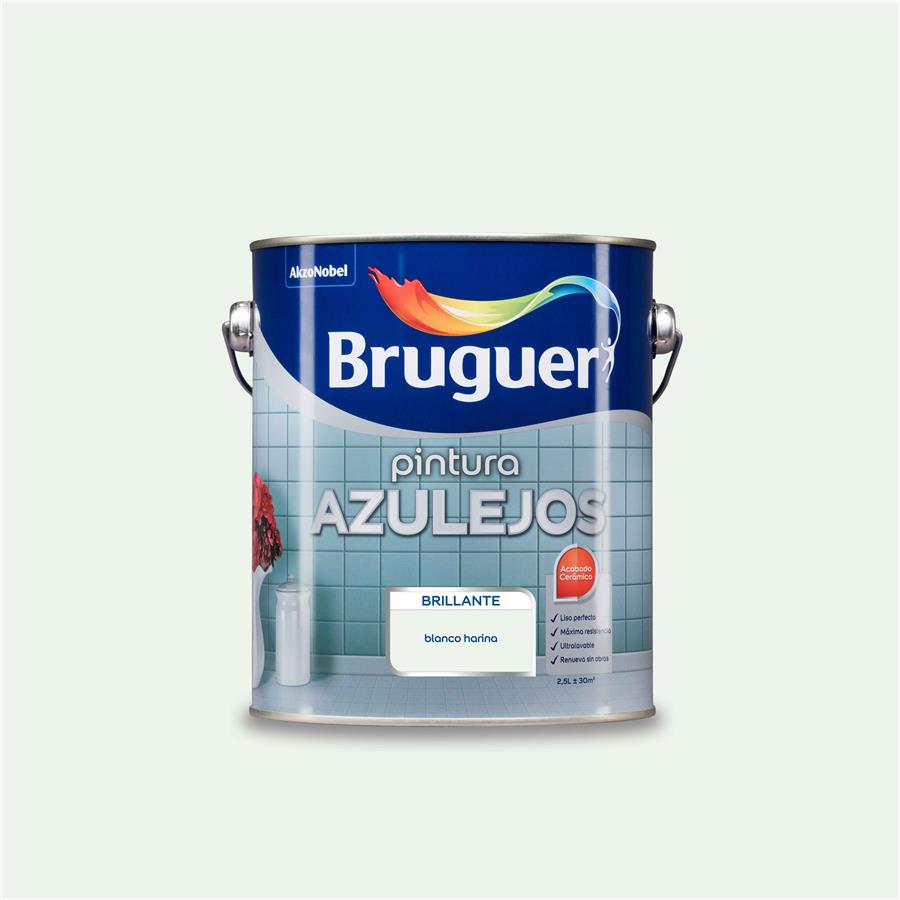 Pintura para azulejos Blanco Harina Bruguer 2,5L