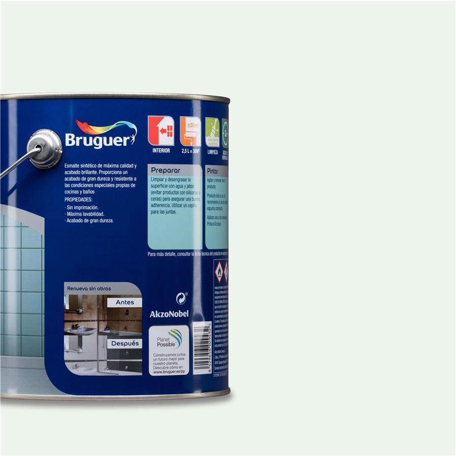 Pintura para azulejos Blanco Harina Bruguer 2,5L