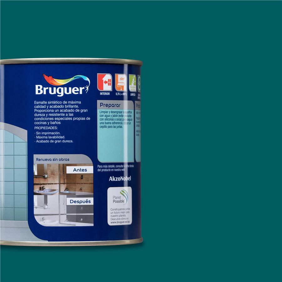 Pintura para azulejos Azul Egeo Bruguer 0,750L