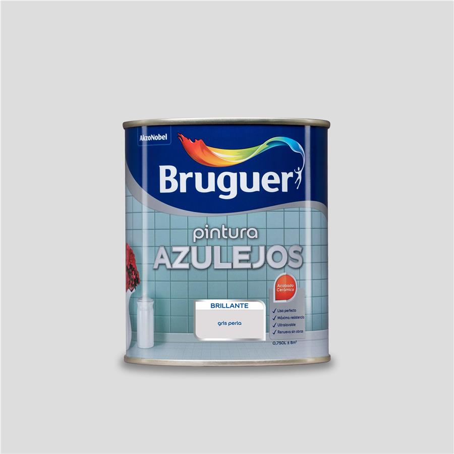 Pintura para azulejos Gris Perla Bruguer 0,750L