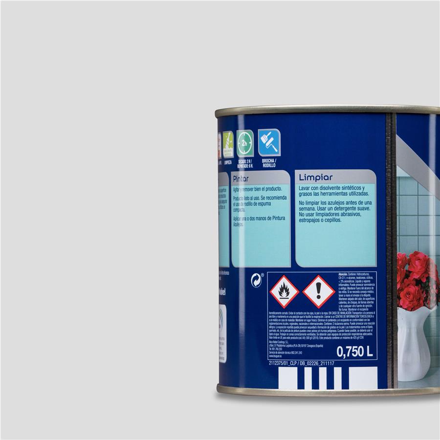Pintura para azulejos Gris Perla Bruguer 0,750L