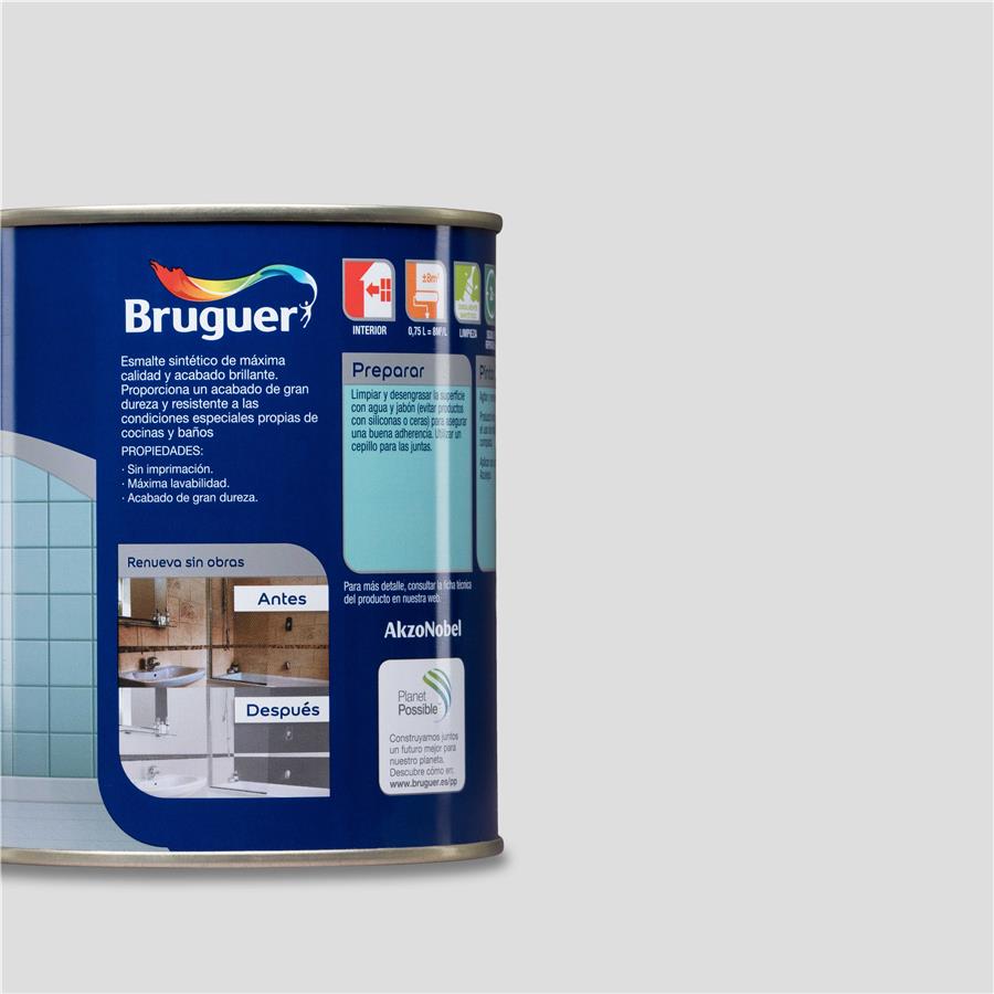 Pintura para azulejos Gris Perla Bruguer 0,750L