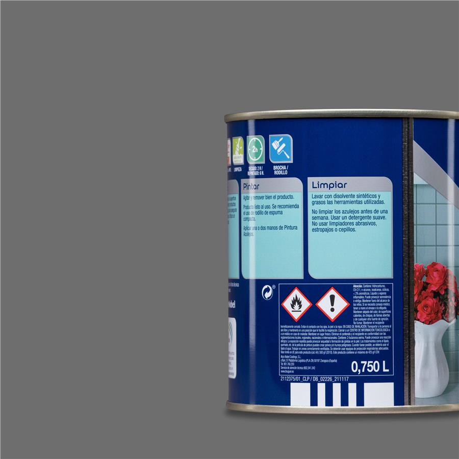 Pintura para azulejos Gris Cemento Bruguer 0,750L