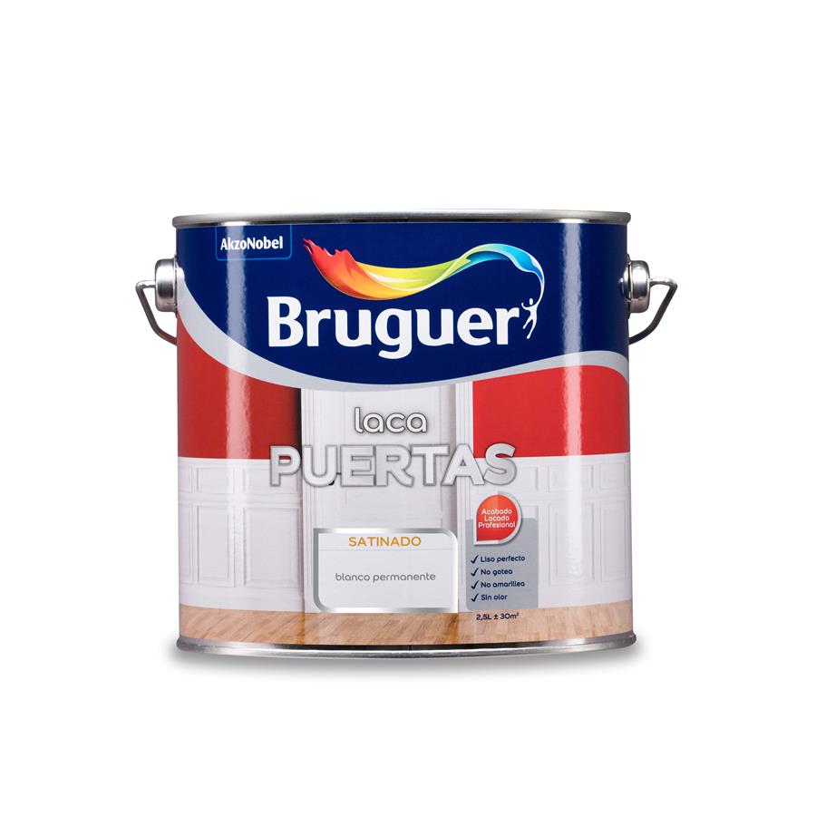 Pintura interior Laca para Puertas Blanco Permanente Bruguer 2,5L