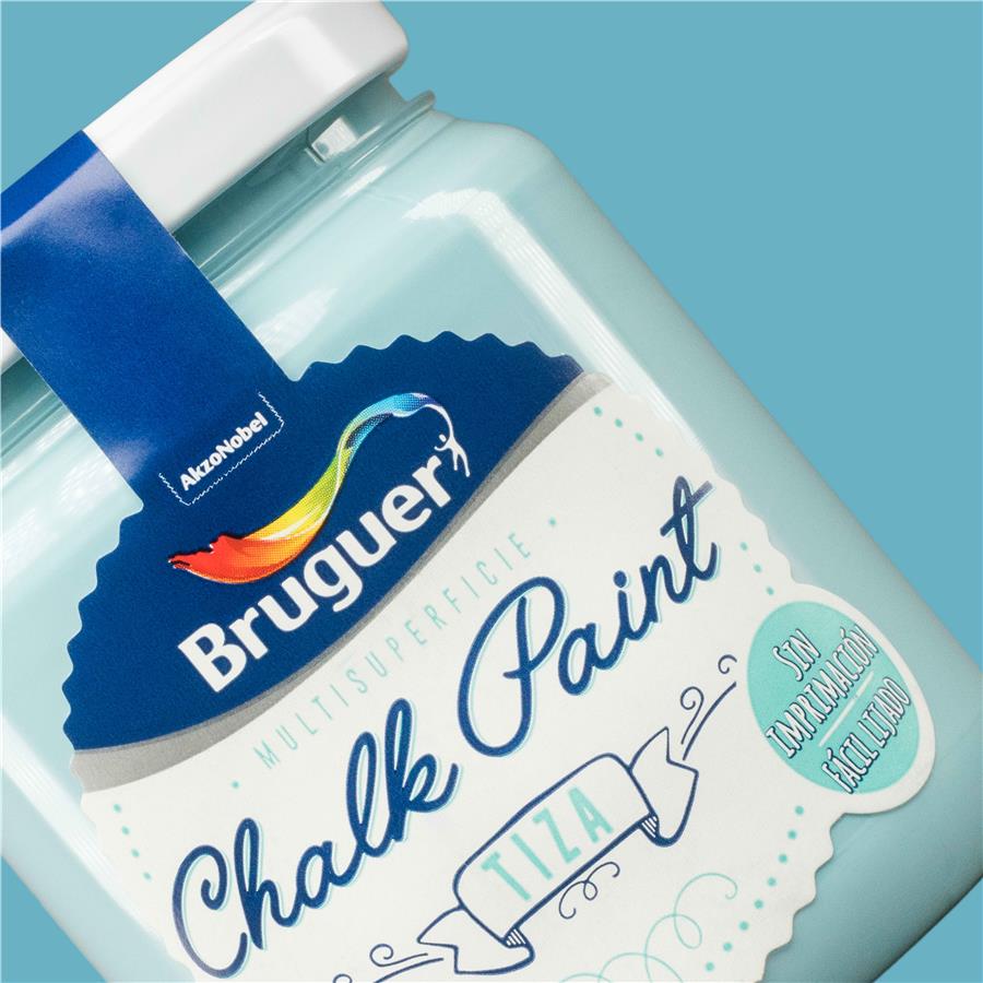 Pintura de interior Chalk Paint Agua Marina Bruguer 0,175L