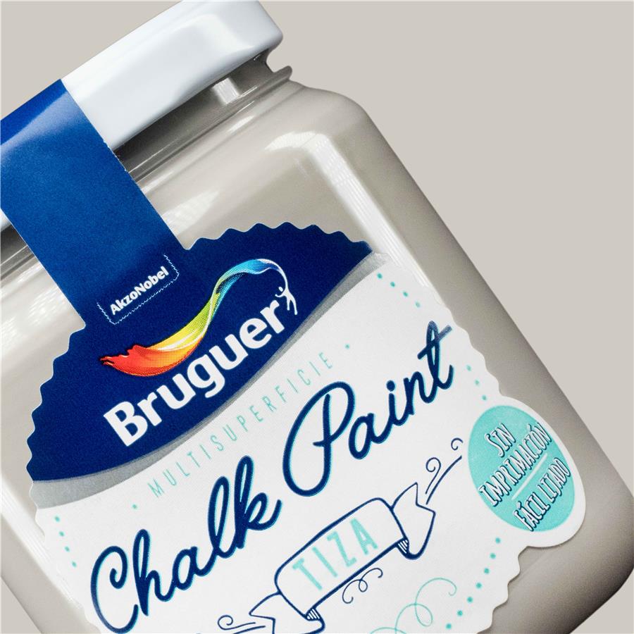 Pintura de interior Chalk Paint Gris Humo Bruguer 0,175L