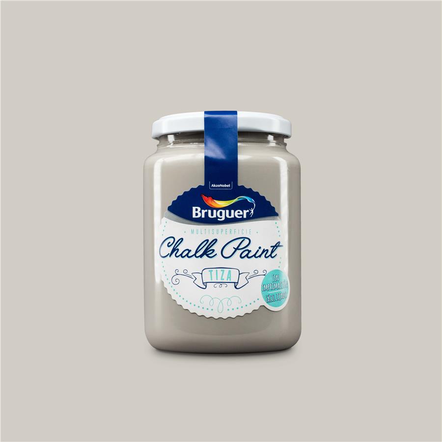 Pintura de interior Chalk Paint Gris Humo Bruguer 0,400L
