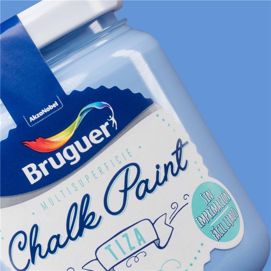 Pintura de interior Chalk Paint Azul Mediterráneo Bruguer 0,175L