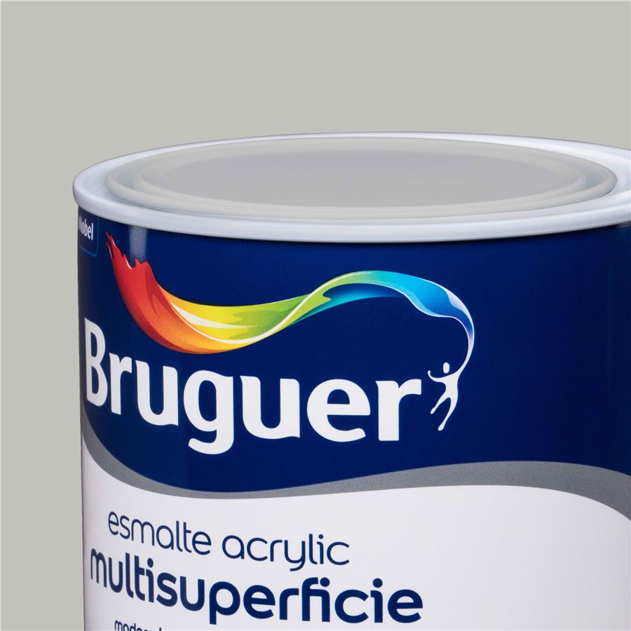 Esmalte Acryllic Multisuperficies Satinado Gris Suave 0,750L
