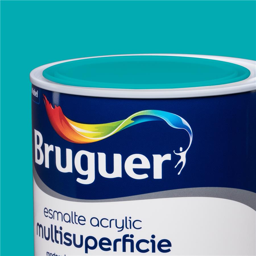 Esmalte Acryllic Multisuperficie Mate Verde Turquesa 0,750L