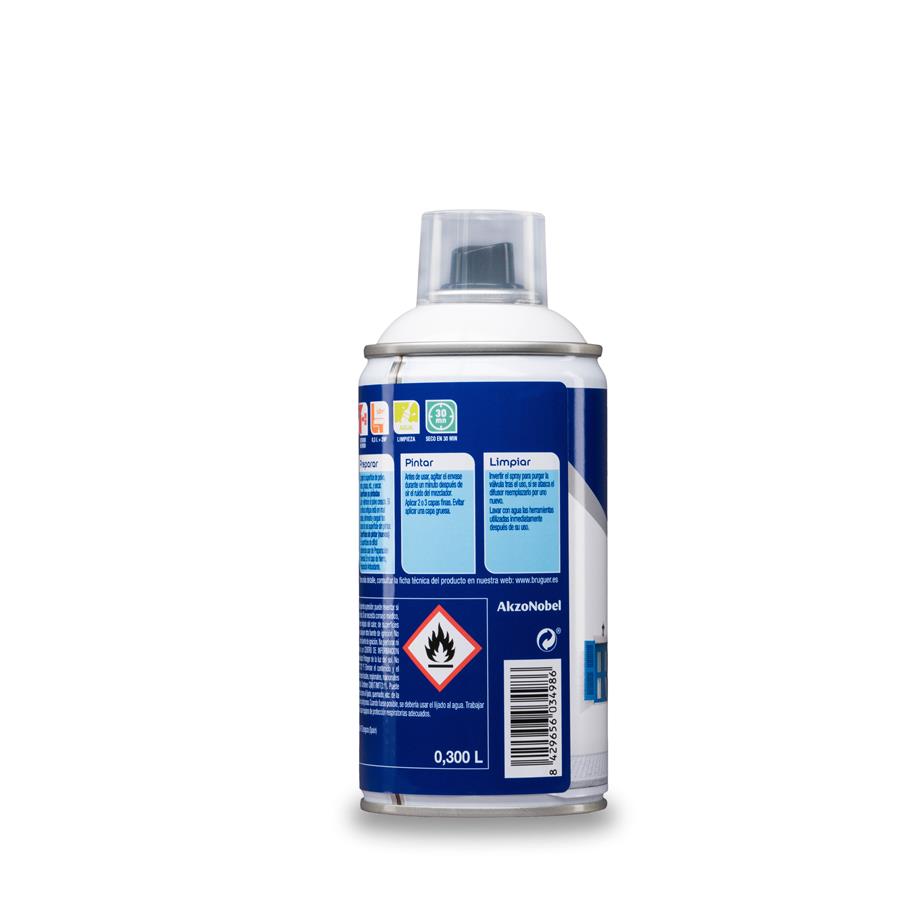 Spray Multisuperficie Brillante Bruguer Blanco Permanente 0,300L