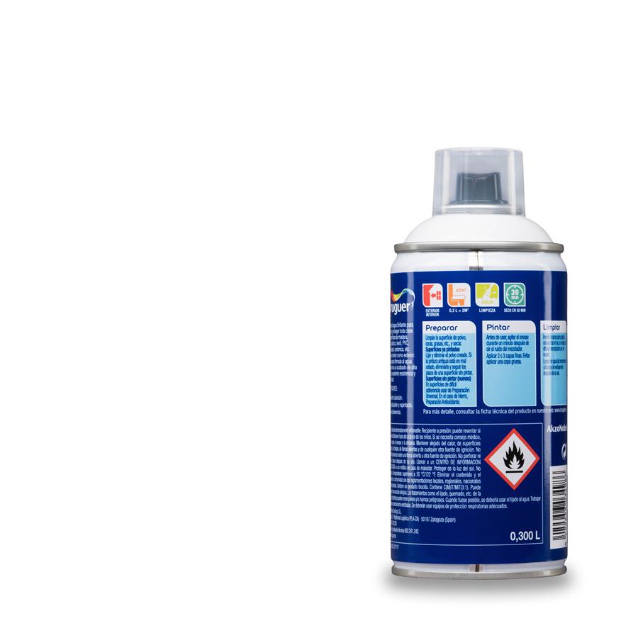 Spray Multisuperficie Brillante Bruguer Blanco Permanente 0,300L