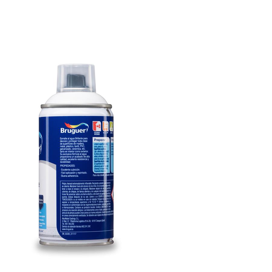 Spray Multisuperficie Brillante Bruguer Blanco Permanente 0,300L