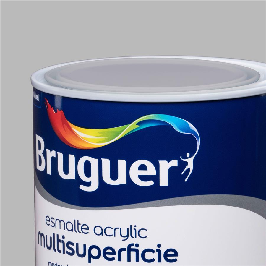 Esmalte Acryllic Multisuperficie Mate Gris Ceniza 0,750L