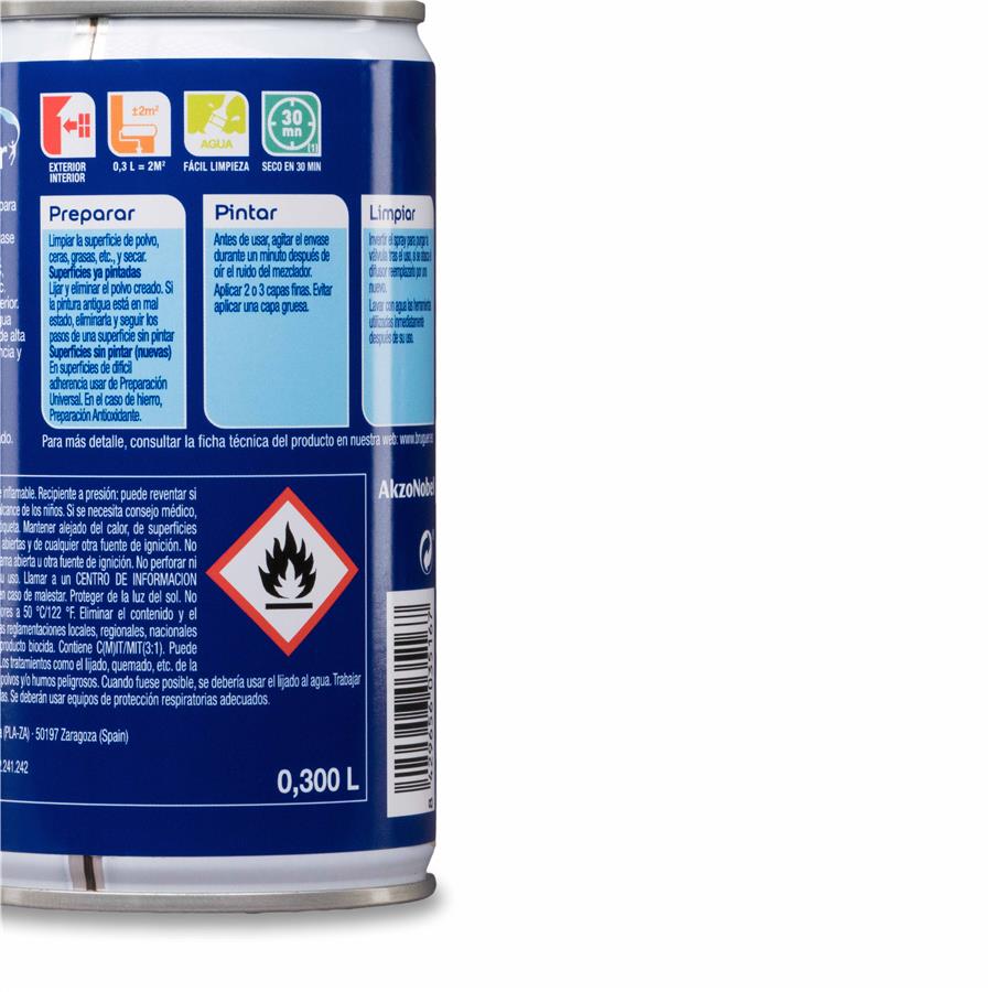 Spray Multisuperficie Mate Bruguer Blanco Permanente 0,300L