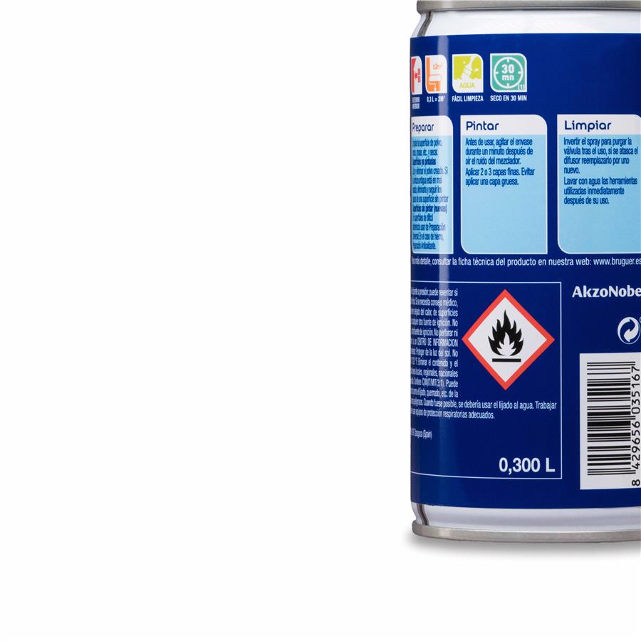 Spray Multisuperficie Mate Bruguer Blanco Permanente 0,300L