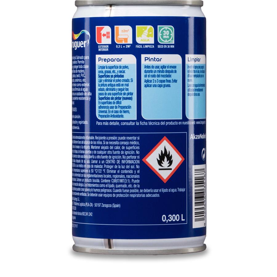 Spray Multisuperficie Satinado Bruguer Blanco Permanente 0,300L