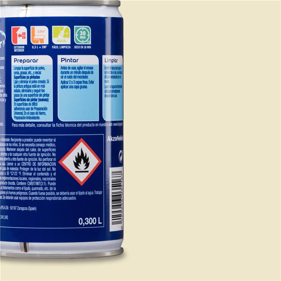 Spray Multisuperficie Mate Bruguer Blanco Lino 0,300L