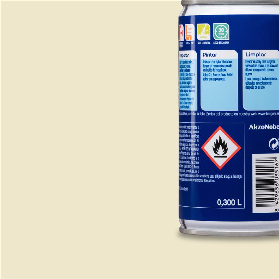 Spray Multisuperficie Mate Bruguer Blanco Lino 0,300L