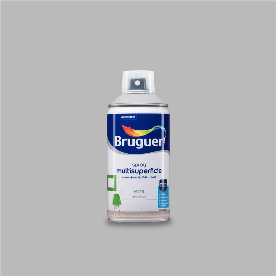 Spray Multisuperficie Mate Bruguer Gris Ceniza 0,300L