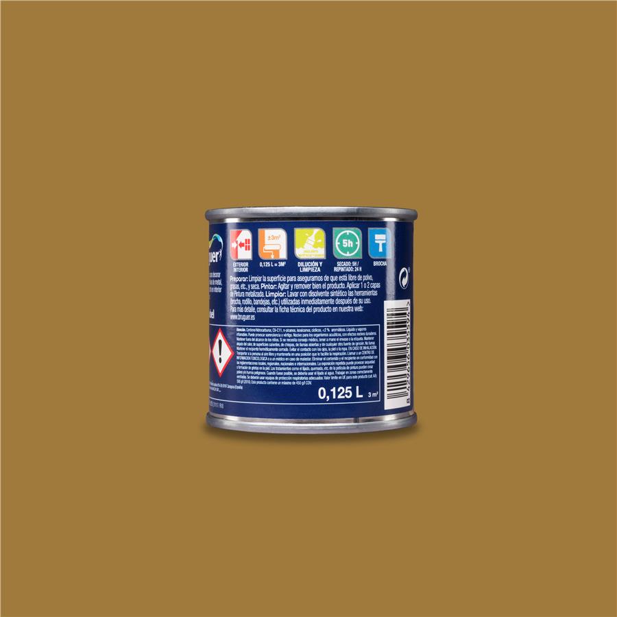 Esmalte Pintura Metalizada Oro Bruguer 0,125L