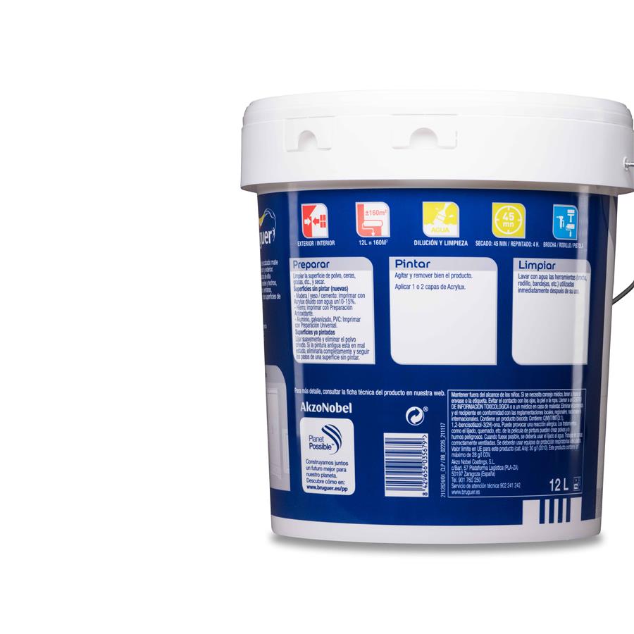 Acrylux Blanco Sedoso Bruguer 12L