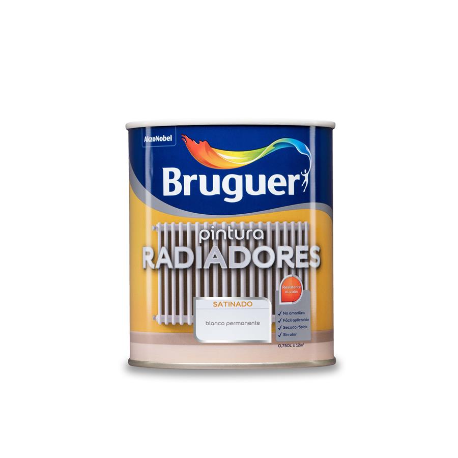 Pintura Radiadores Blanco Permanente Bruguer 0,750L